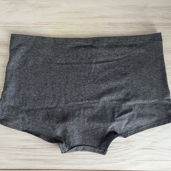 Victoria’s Secret VS PINK Cotton Shortie Boyshort - Dark Grey - Picture 4 of 5